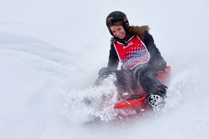 Pays de Serre-Ponçon, Réallon et La Ripaaa, piste de luge 100% naturelle