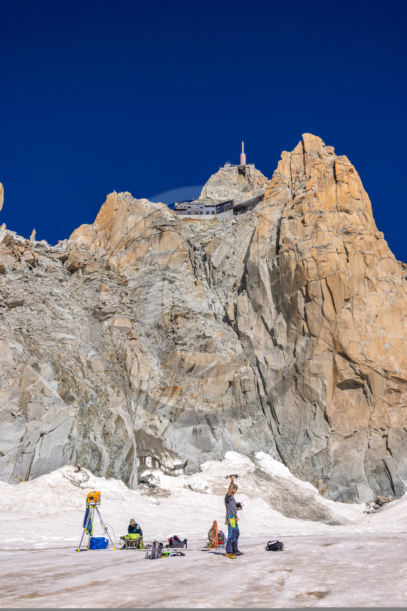 Géomorphologie à l'Aiguille du Midi