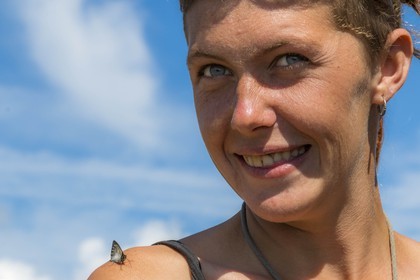 Alpage du Gau, Camille Magrit, bergère stagiaire