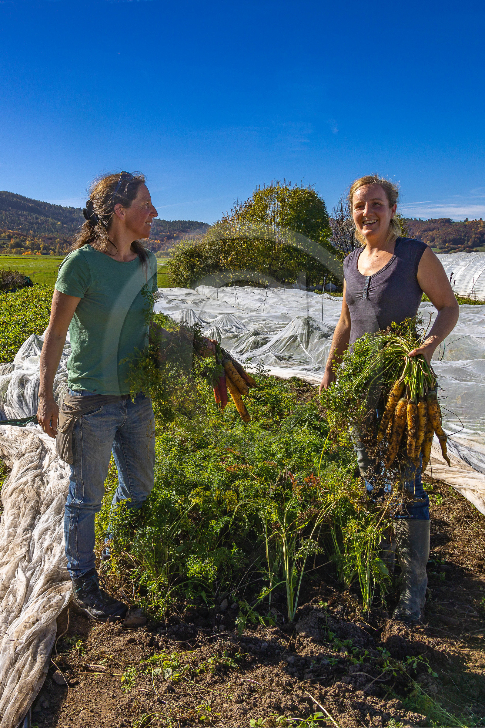 LéguMontagne, Sylvie Jaussaud et  Bertille Gieu, Maraîchères bio
