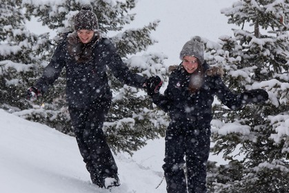 Hiver, randonnée balade sous la neige
