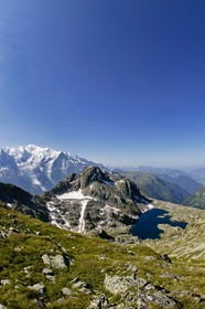 Le lac Cornu et le Mt Blanc