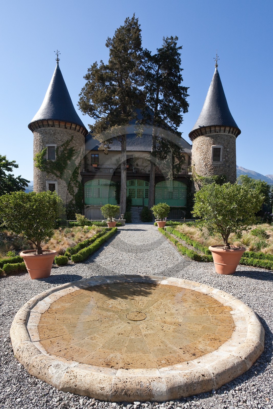 Château de Picomtal,  les jardins du château