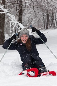 Randonnée, balade en raquettes à neige