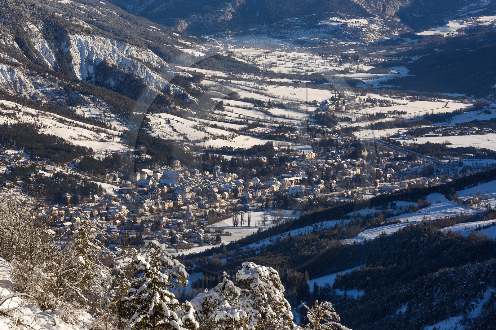 Barcelonnette vue de Praloup