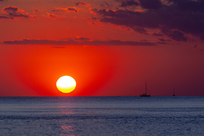 Coucher de soleil sur Bonifacio