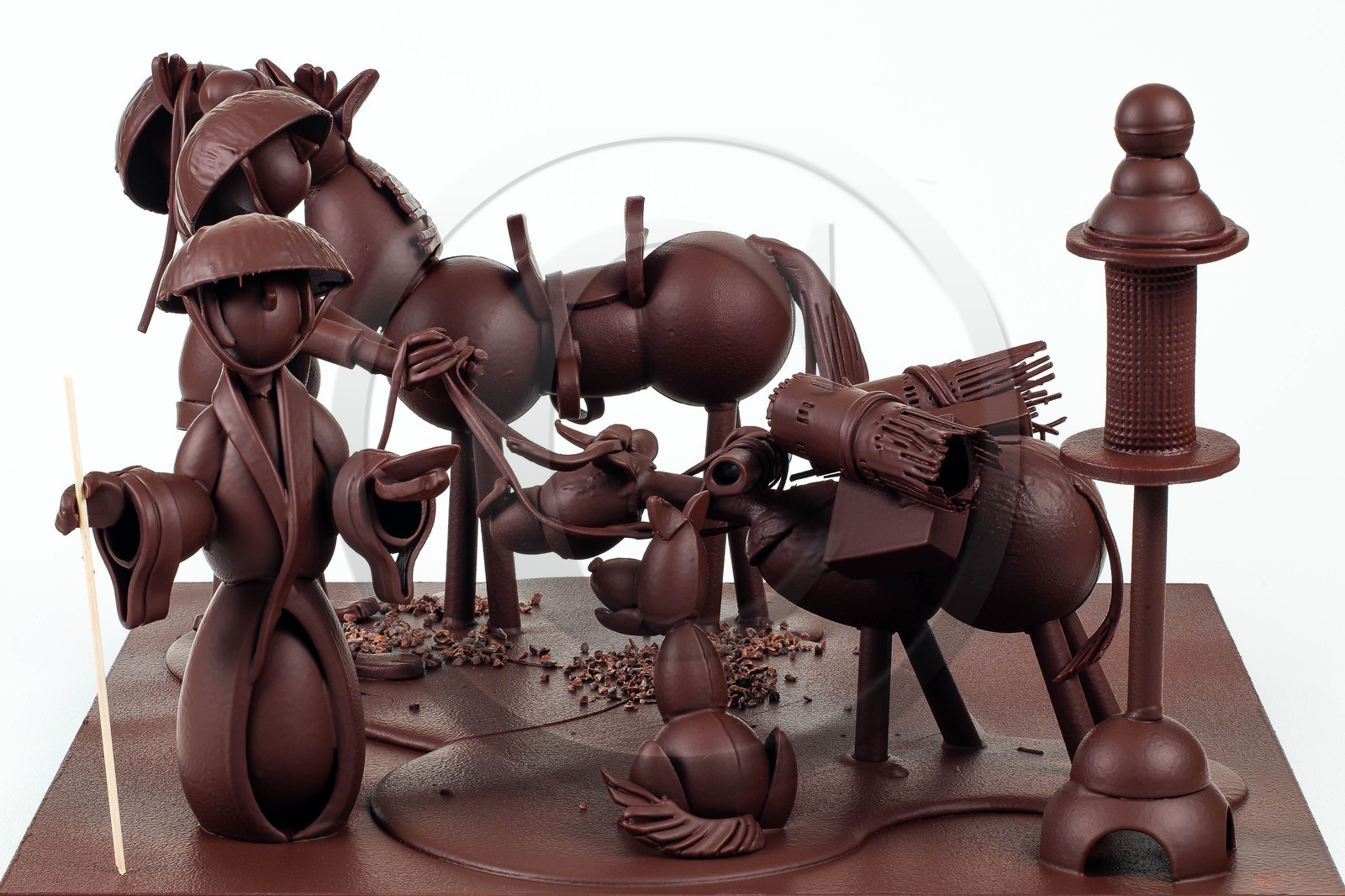 Exposition Influences, Petite histoire de l'art en chocolat par Luc Eyriey