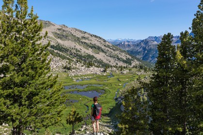 Vallon du Laverq, lac et tourbière Les Eaux-Tortes