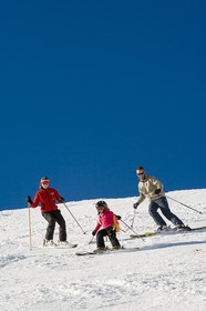 Ski piste famille