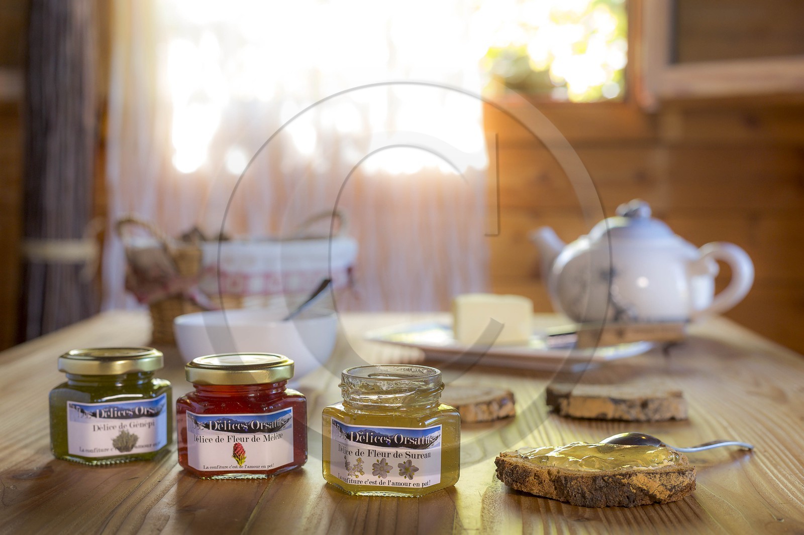 Confiture de génépi, fleur de mélèze, fleur de sureau