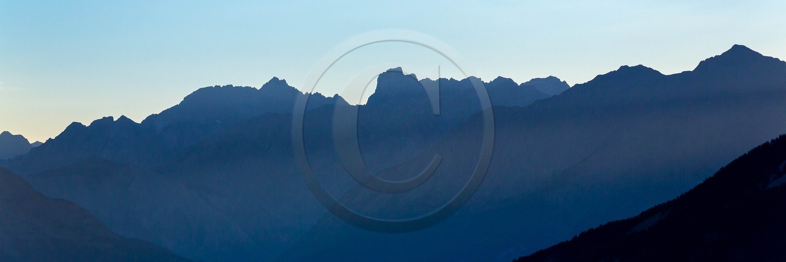 Vallée de l'Ubaye, du col d'Allos, chaine du Chambeyron