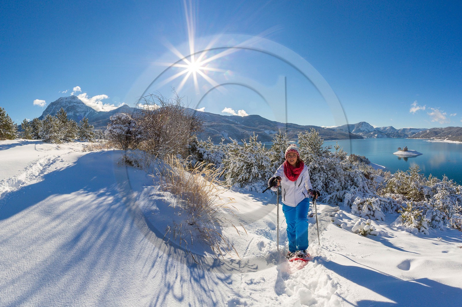 Baie et chapelle Saint-Michel, randonnée raquettes