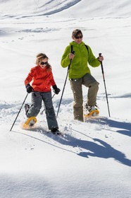 Crévoux, randonnée famille en raquettes à neige