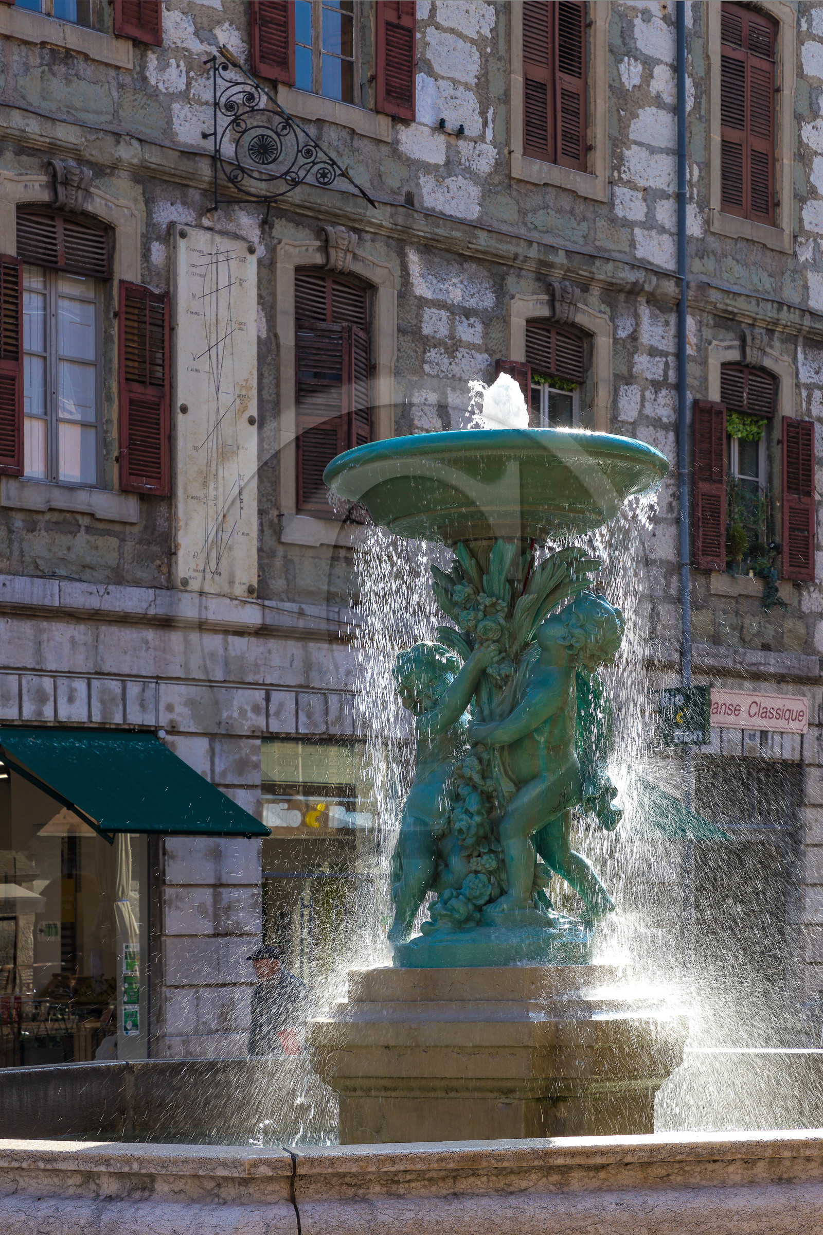 Chambéry, fontaine de la place Saint-Léger