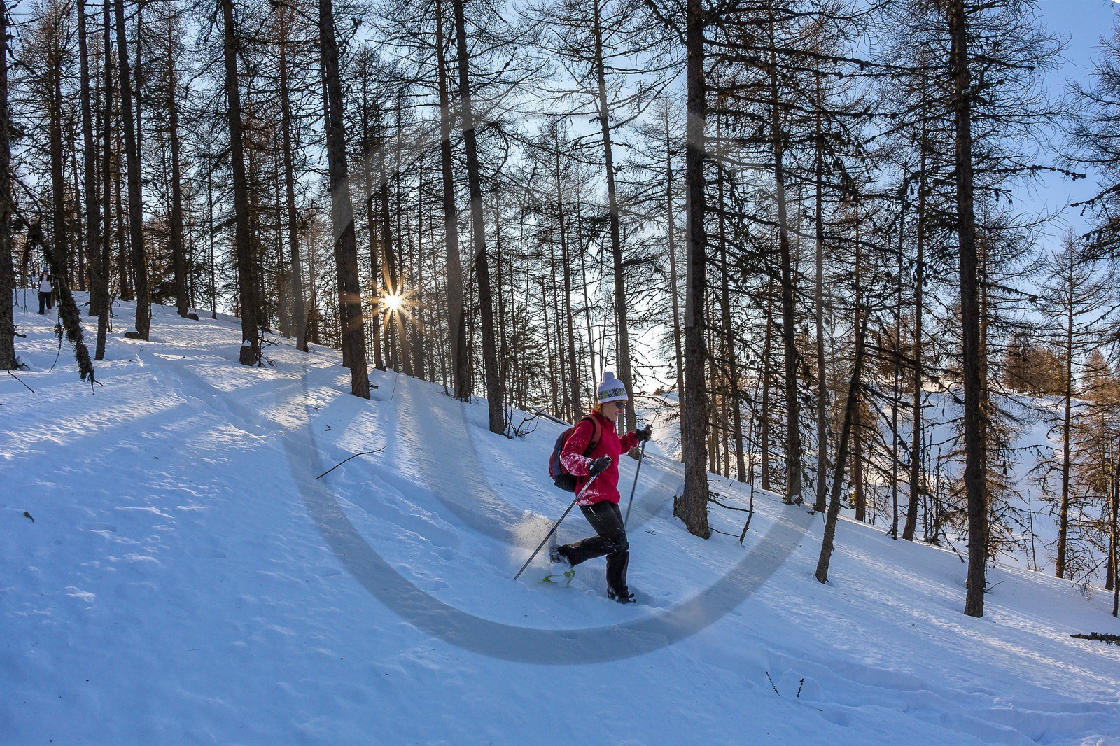 vallée de l'Ubaye, randonnée en raquettes à neige
