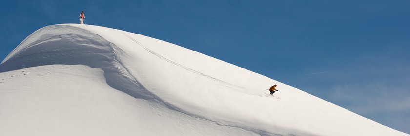 Ski piste famille