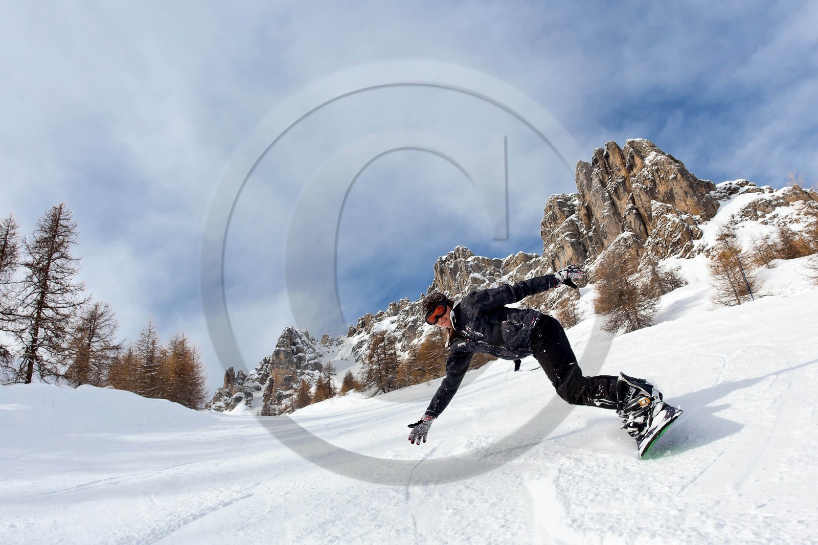 Pays de Serre-Ponçon, Réallon, snowboard, surf des neiges