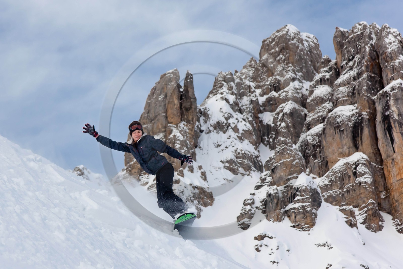 Pays de Serre-Ponçon, Réallon, snowboard, surf des neiges