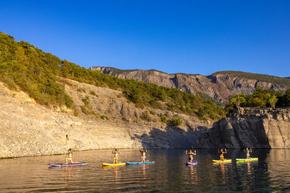 Yoga sur paddle, Serre-Ponçon Aloha