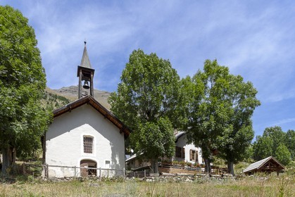 Parc national des Ecrins, village de Dormillouse , le temple