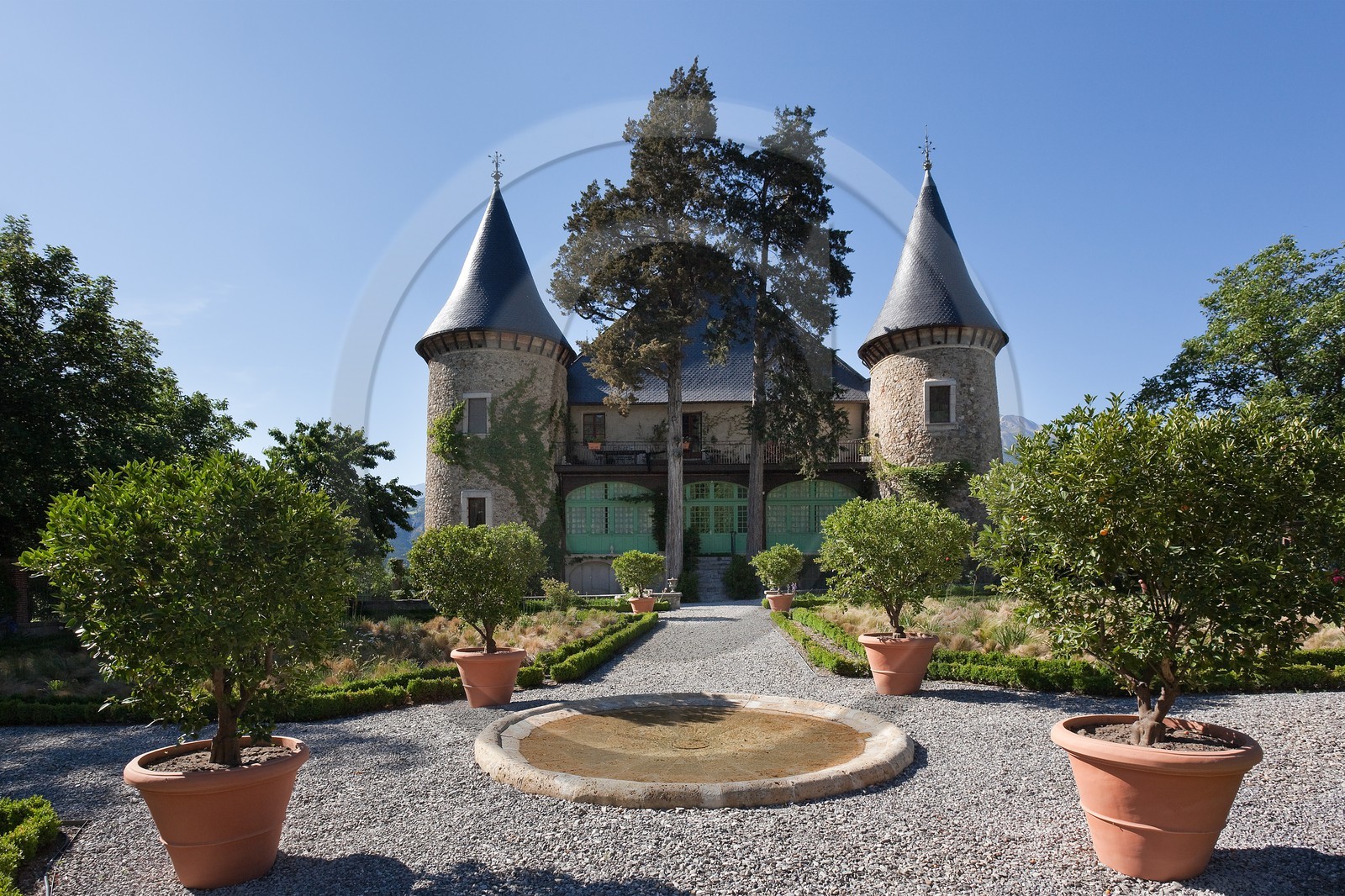 Château de Picomtal,  les jardins du château