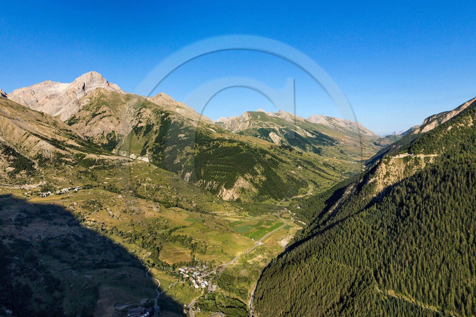 col de Larche, Meyronnes, Saint-Ours et le Fort de Roche-la-Croix