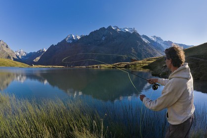 Pêche à la mouche au Lac du Pontet et la Meije