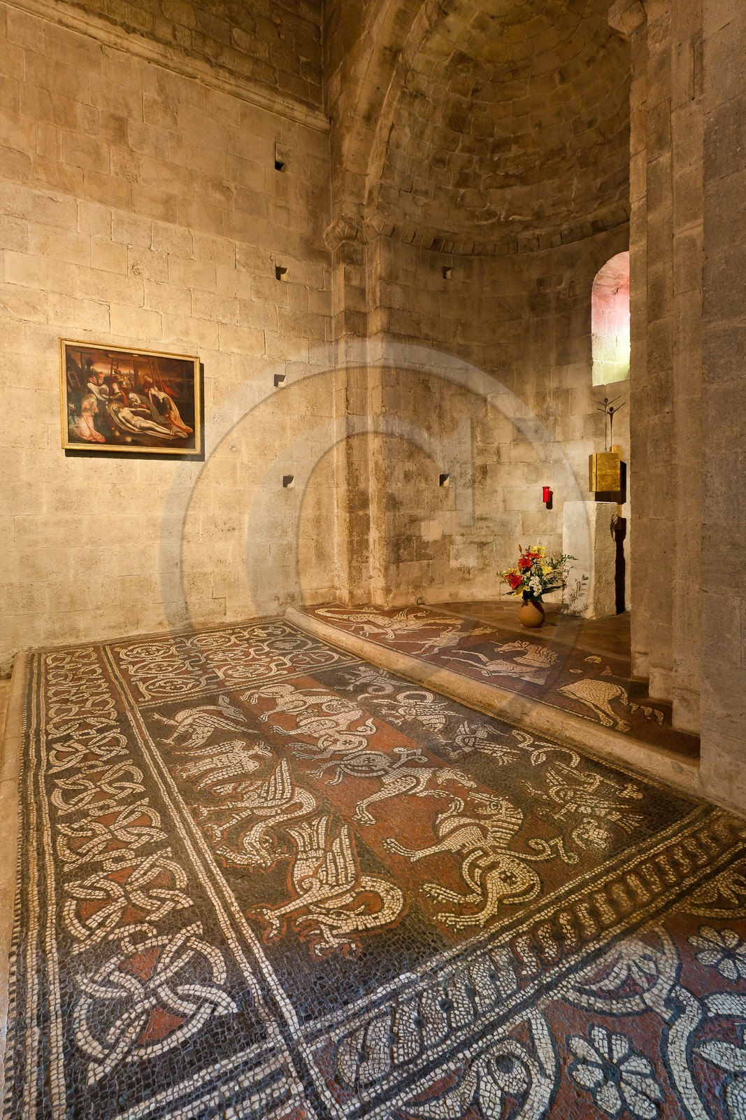 Prieuré Notre-Dame de Ganagobie,  les mosaïques, chef-d'œuvre de l'art roman