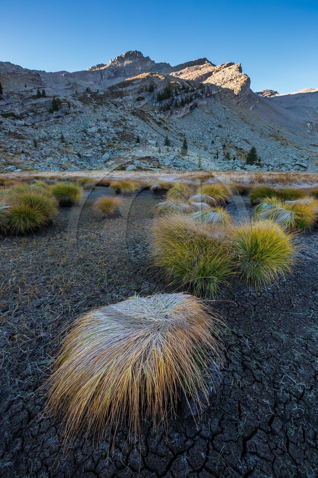 Vallon du Laverq, lac et tourbière Les Eaux-Tortes