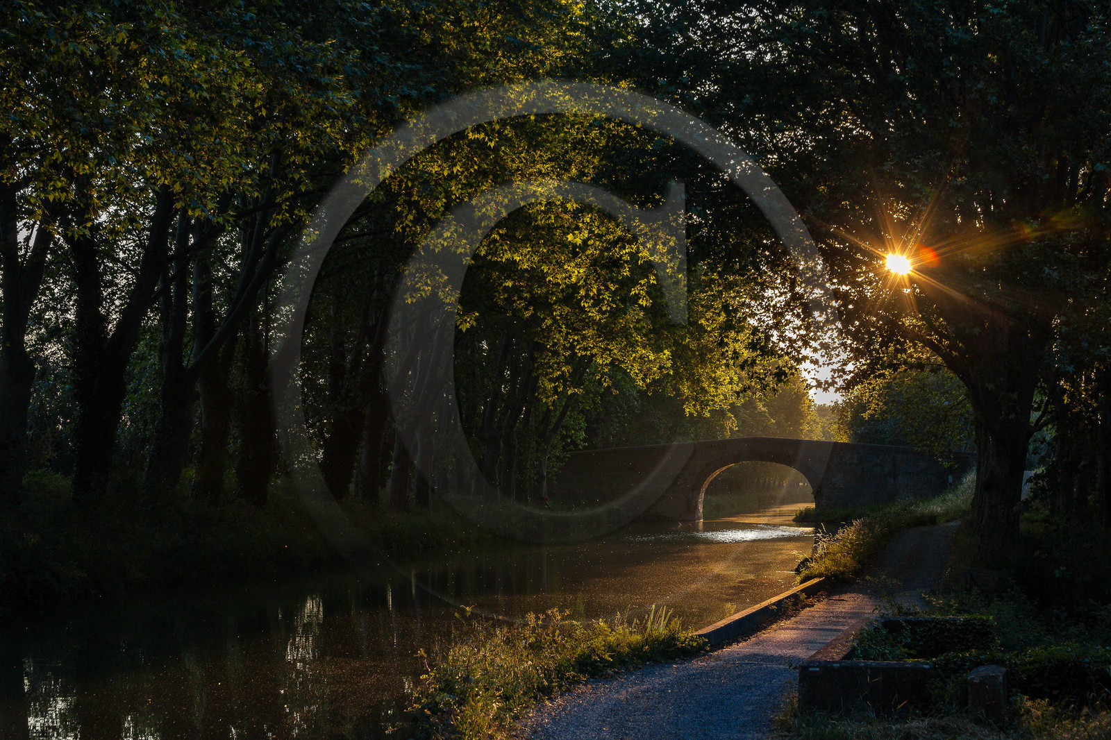 Canal du Midi, inscrit au Patrimoine mondial de l'UNESCO