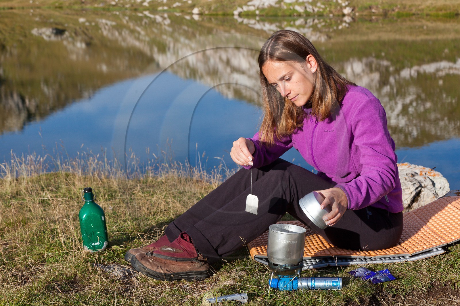 Bivouac, réchaud à gaz