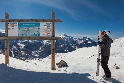 Station de ski d'Orcières 1850, plan des pistes