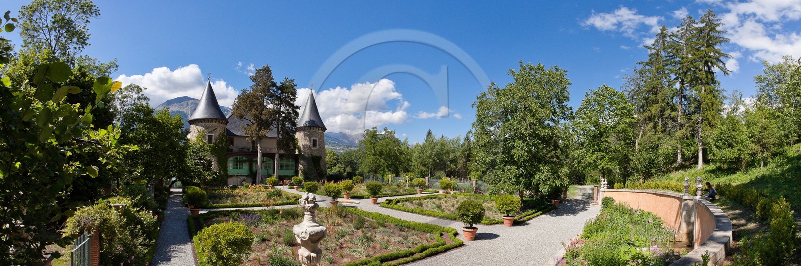 Château de Picomtal,  les jardins du château
