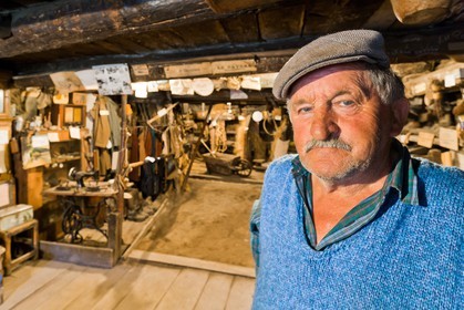 Saint-Véran, une des plus vieilles maisons du village, Musée de l'habitat et de la vie d'autrefois restée en état depuis 1976, dernier témoignage du passé