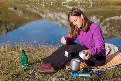 Bivouac, réchaud à gaz