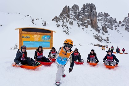 Pays de Serre-Ponçon, Réallon et La Ripaaa, piste de luge 100% naturelle
