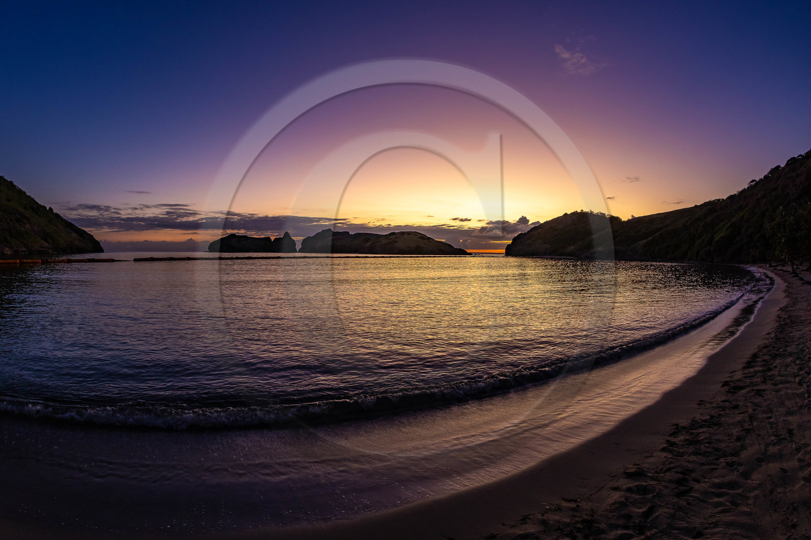 Iles des Saintes, Baie et plage de Pompierre