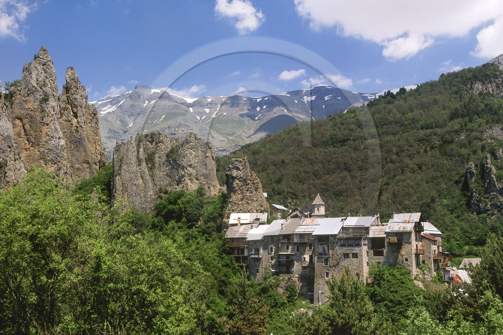 Vallée de la Roya, Parc national du Mercantour, village de Péone