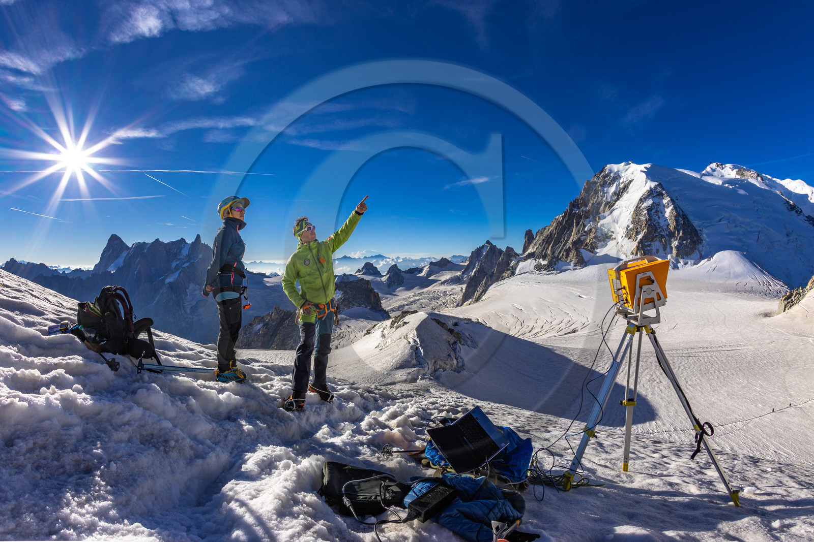 Géomorphologie à l'Aiguille du Midi