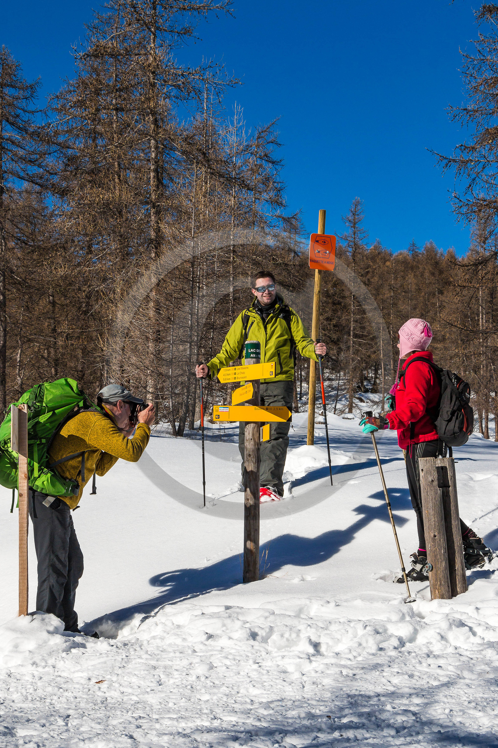 Randonnée en raquettes à neige