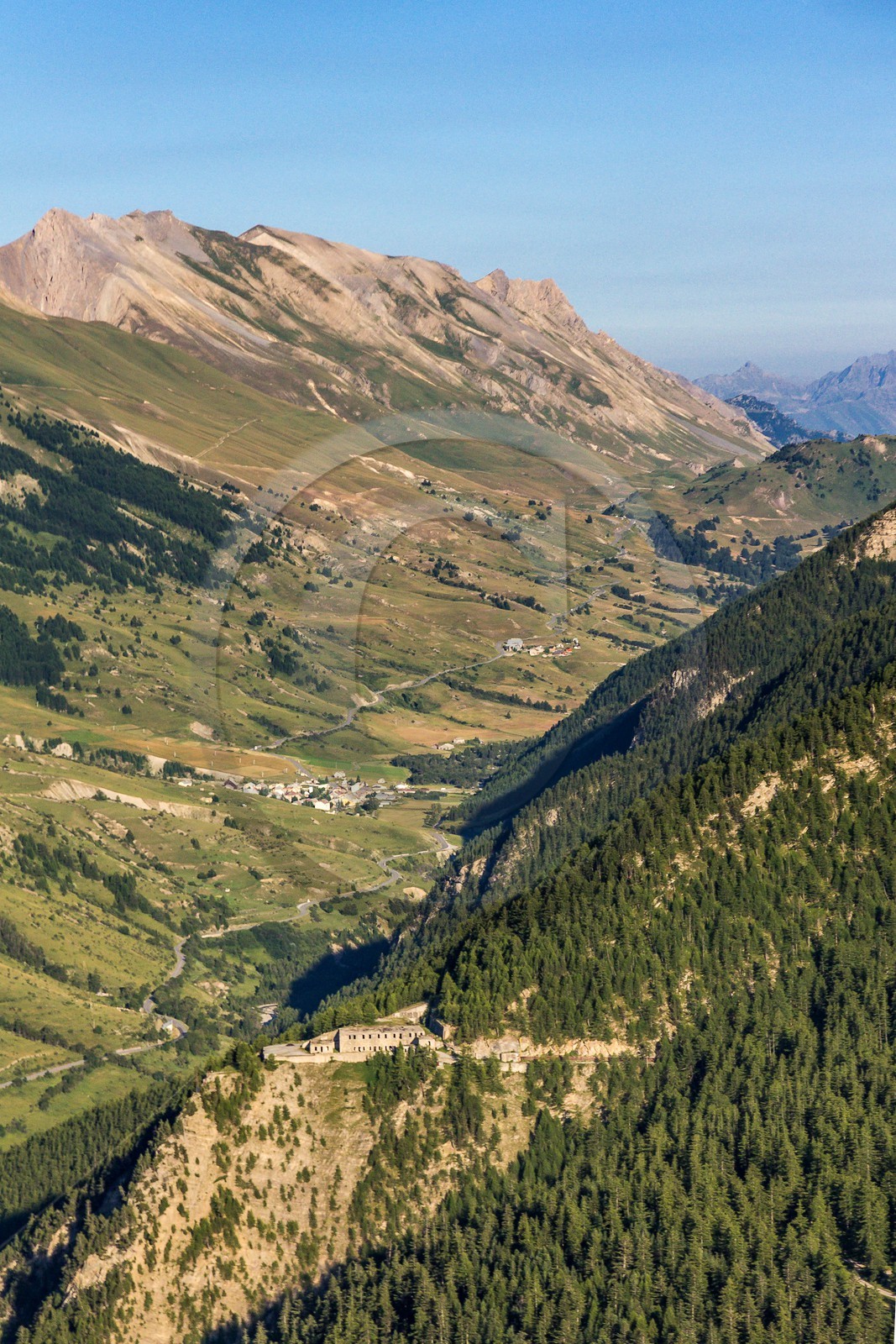 col de Larche, Meyronnes, Saint-Ours et le Fort de Roche-la-Croix