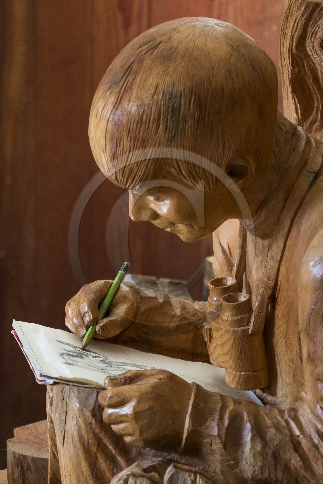 Valdeblore, Saint-Dalmas, Martial Bos, sculpteur