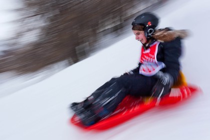 Pays de Serre-Ponçon, Réallon et La Ripaaa, piste de luge 100% naturelle