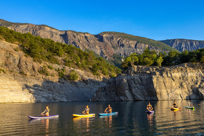 Yoga sur paddle, Serre-Ponçon Aloha
