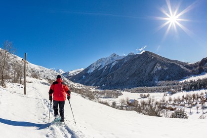 Ancelle, randonnée raquette à neige