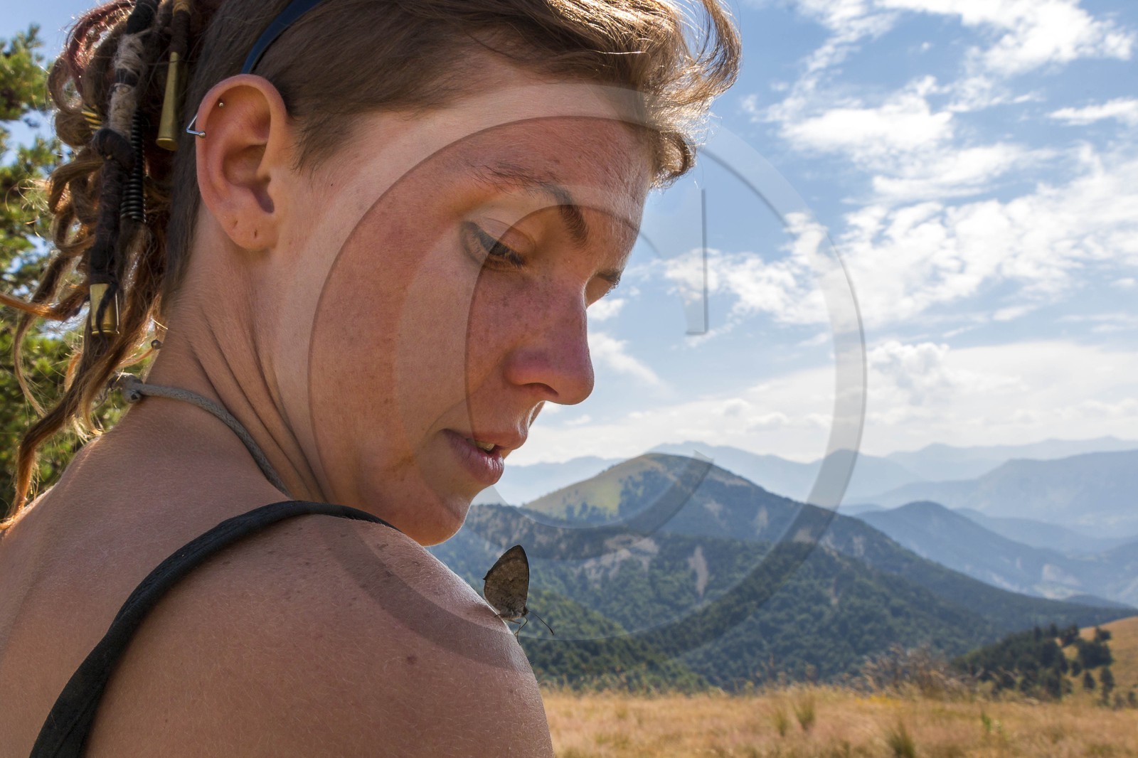Alpage du Gau, Camille Magrit, bergère stagiaire