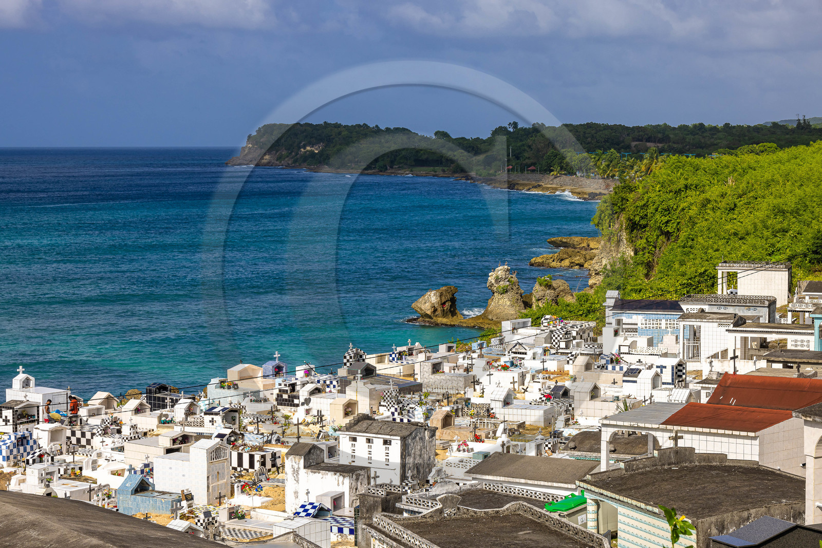 Guadeloupe, Anse Bertrand, cimetière
