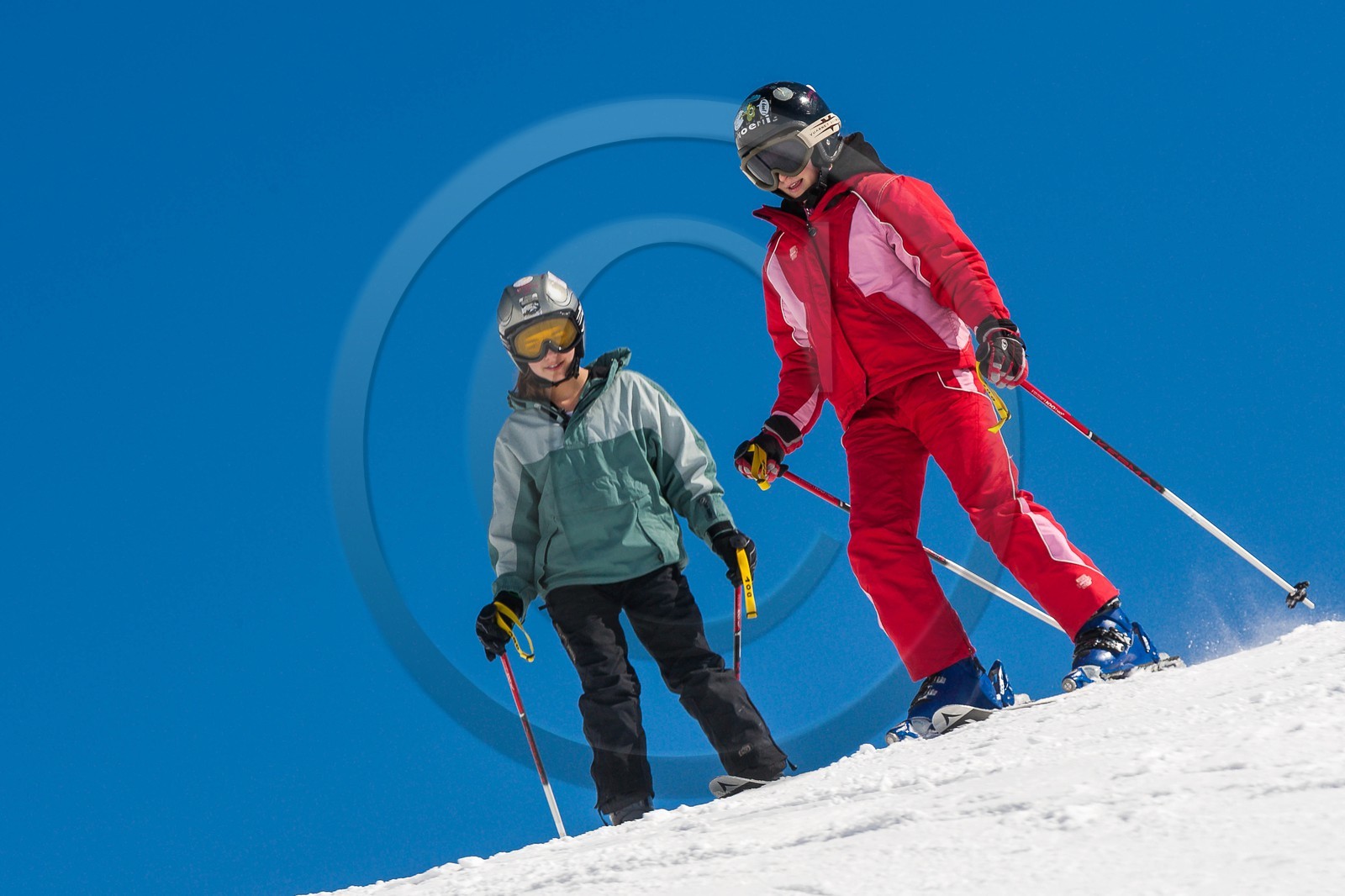 Ski enfant piste de ski
