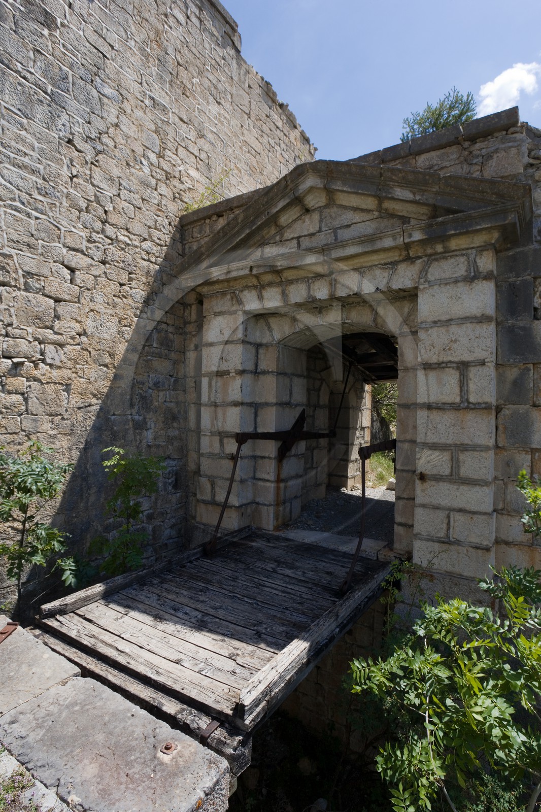 Briançon, Fort du Randouillet, pont levis