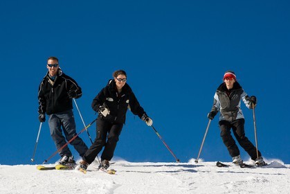 Ski piste famille